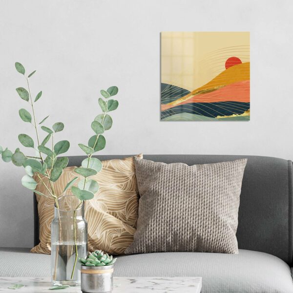 Wall Art - Abstract Mountain Scenery - Image 3