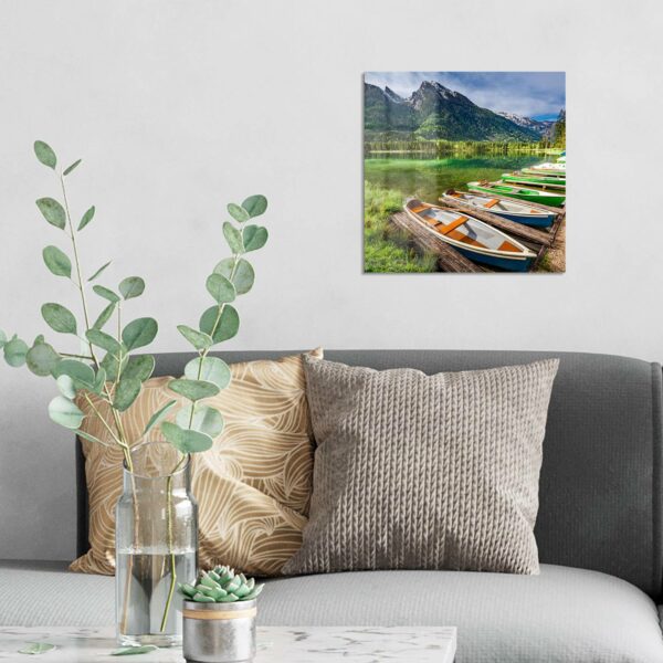 Wandbild - Romantischer Bergsee – Bild 3