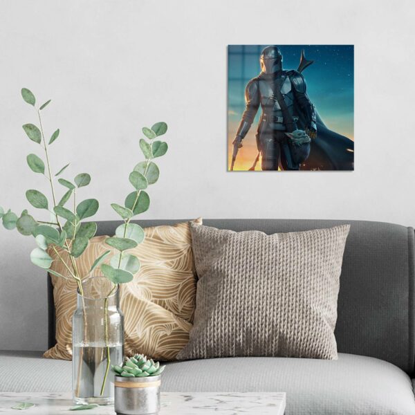 Wandbild - Mandalorian und Baby Yoda – Bild 3