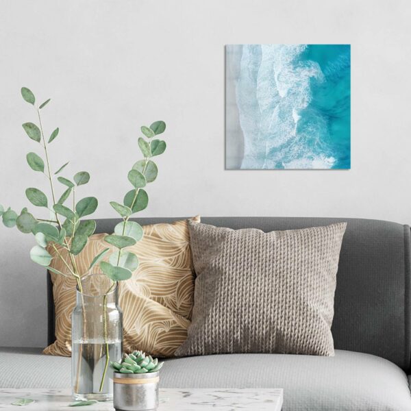 Wandbild - Meeresbrandung von oben – Bild 3