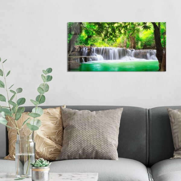 Wandbild - Wasserfall im Regenwald – Bild 3
