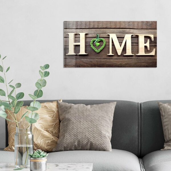 Wandbild - Buchstabendekor HOME – Bild 3