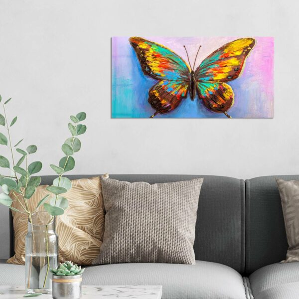 Wandbild - Bunter Schmetterling – Bild 3