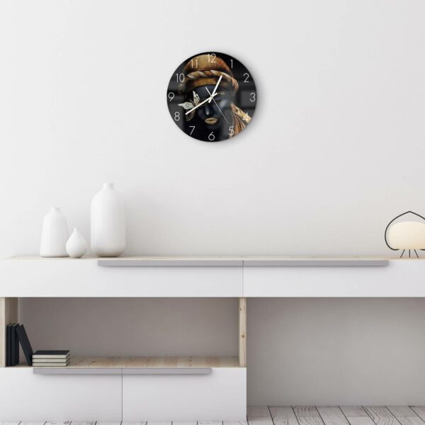 Wanduhr - Frau mit Turban – Bild 3