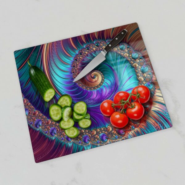 Herdabdeckplatte - Fantasievolle Farbspirale – Bild 4