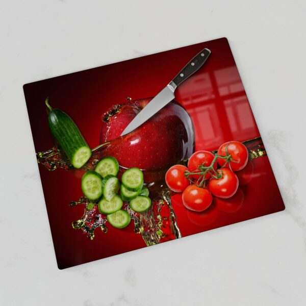 Herdabdeckplatte - Flüssigkeit trifft Apfel – Bild 4