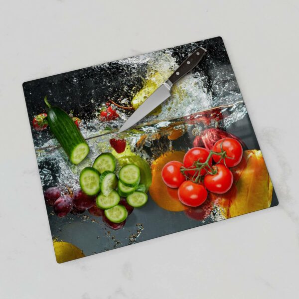 Herdabdeckplatte - Gemischtes Obst im Wasser – Bild 4