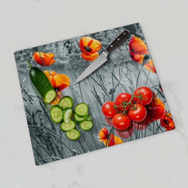 Hob Cover - Red Poppies - Image 4