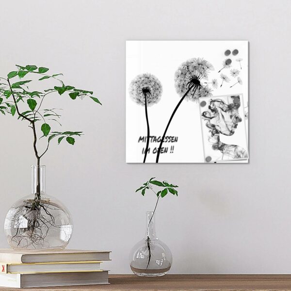 Magnettafel - Schwarze Pusteblumen – Bild 4