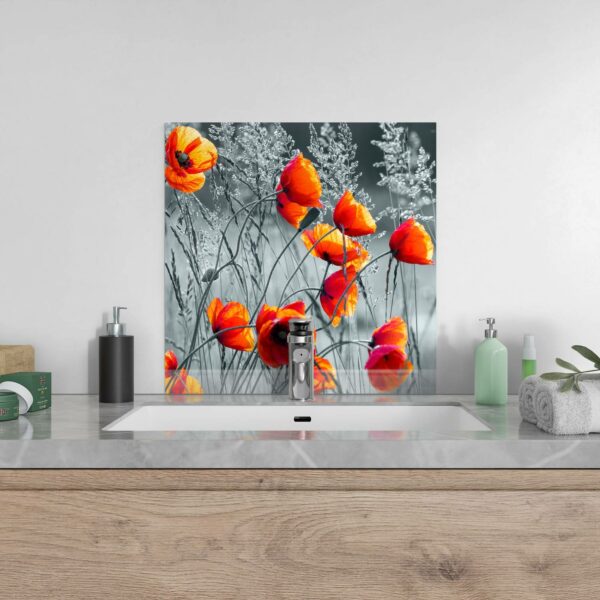 Rückwand - Rote Mohnblumen – Bild 4