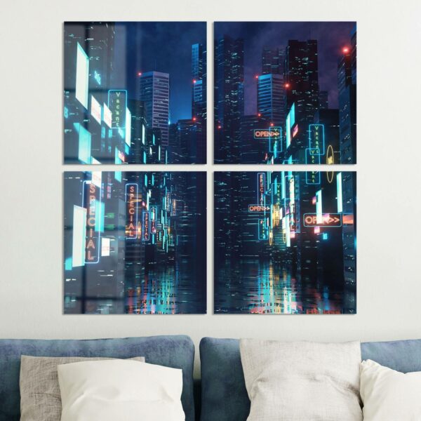 Wall Art - City Lights At Night - Image 4