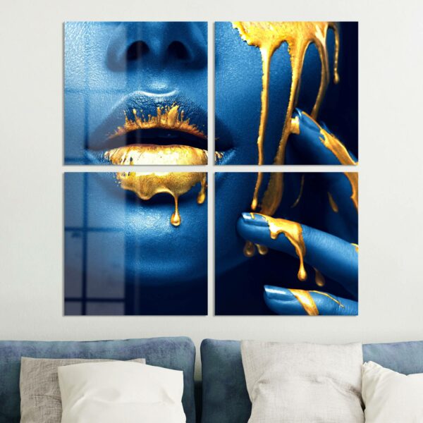 Wall Art - Liquid Gold On Blue Skin - Image 4