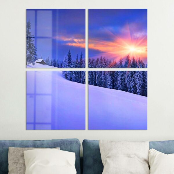 Wandbilder - Berg-Winterlandschaft – Bild 4