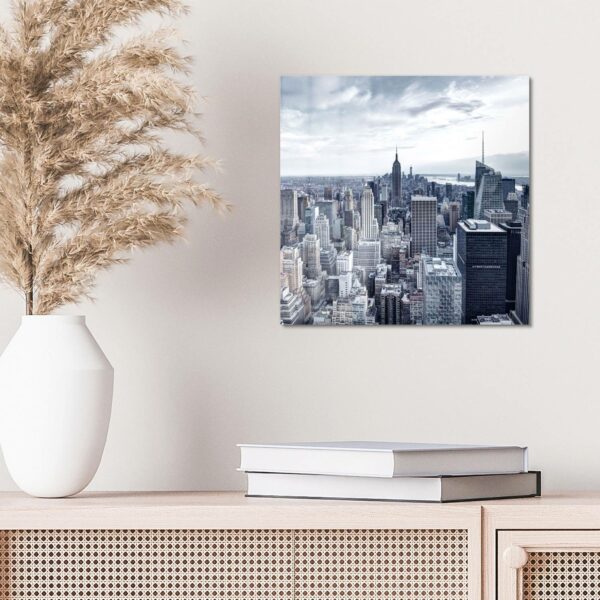 Wandbild - Blaue Skyline New York – Bild 4