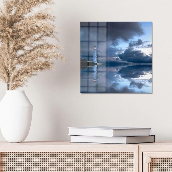 Wandbild - Leuchtturm im Abendlicht – Bild 4