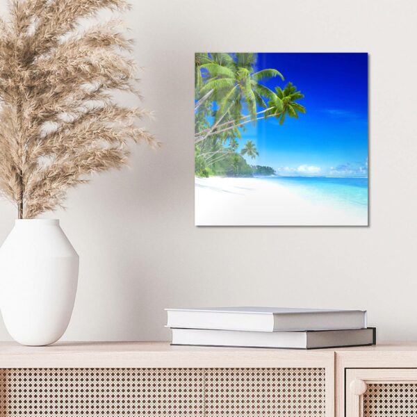 Wandbild - Palmen am Sandstrand – Bild 4