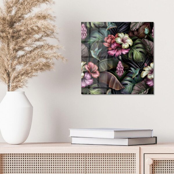 Wandbild - Blüten, Blätter und Vögel – Bild 4