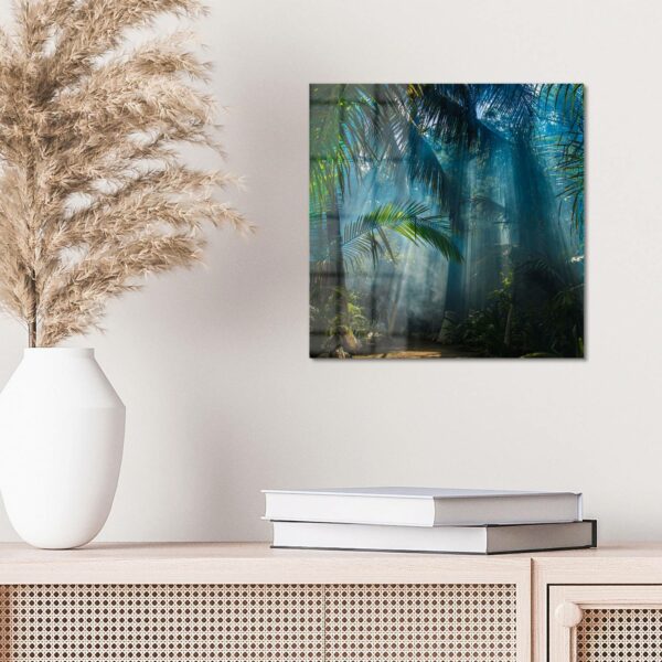 Wandbild - Licht durchdringt Palmen – Bild 4