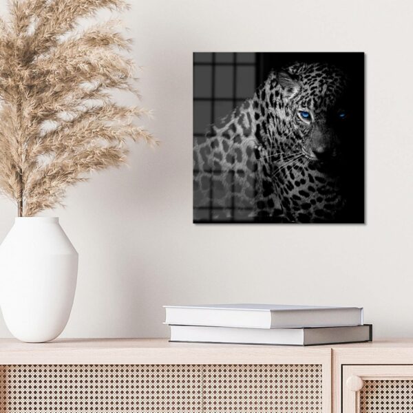 Wandbild - Leopard mit blauen Augen – Bild 4