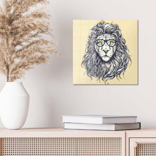 Wandbild - Frisierter Löwe – Bild 4