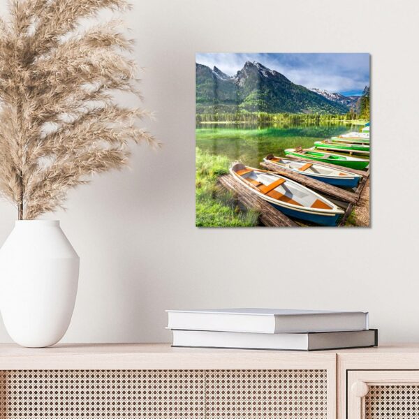 Wandbild - Romantischer Bergsee – Bild 4