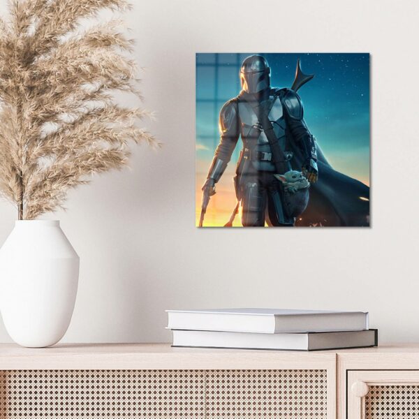 Wandbild - Mandalorian und Baby Yoda – Bild 4