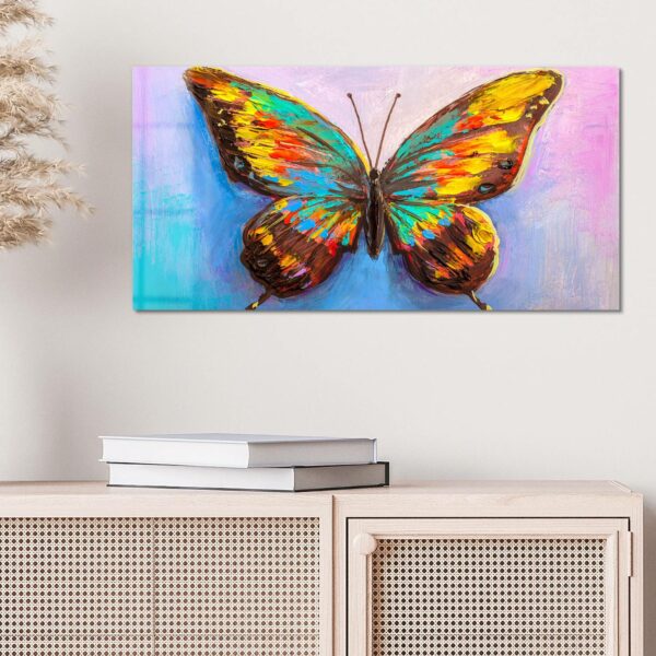 Wandbild - Bunter Schmetterling – Bild 4