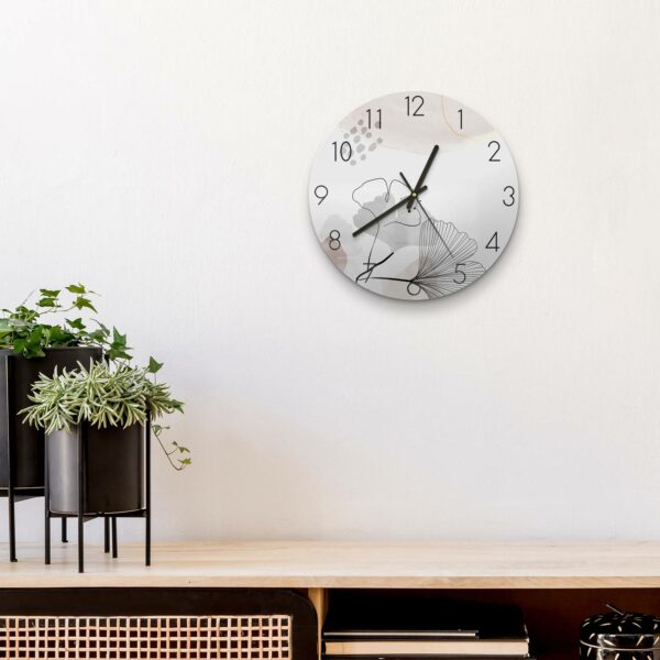 Wall Clock - Decorative Gingko Banner - Image 4