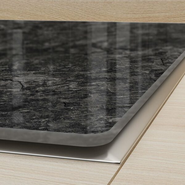 Herdabdeckplatte - Dunkle Steinstruktur – Bild 5