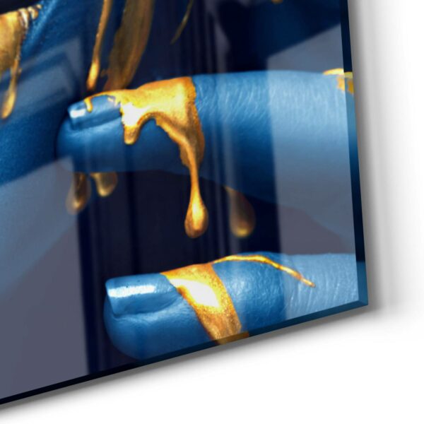 Wall Art - Liquid Gold On Blue Skin - Image 5