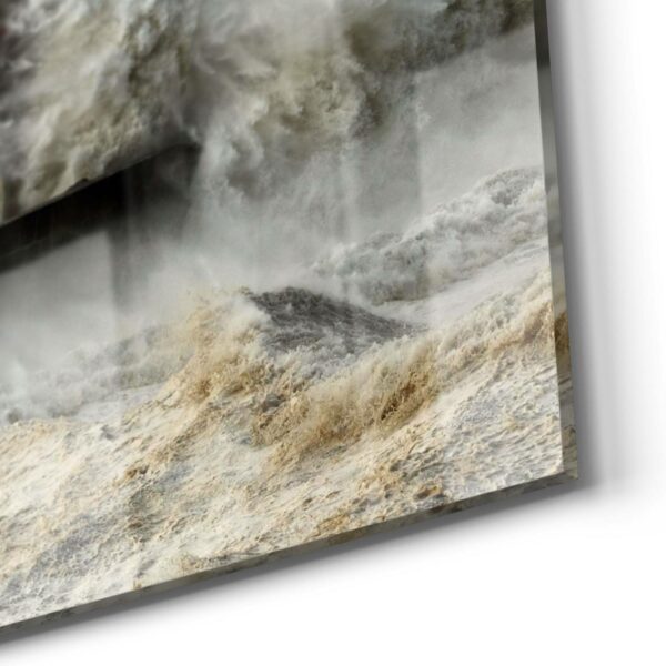 Wandbild - Leuchtturm bei Sturmflut – Bild 5