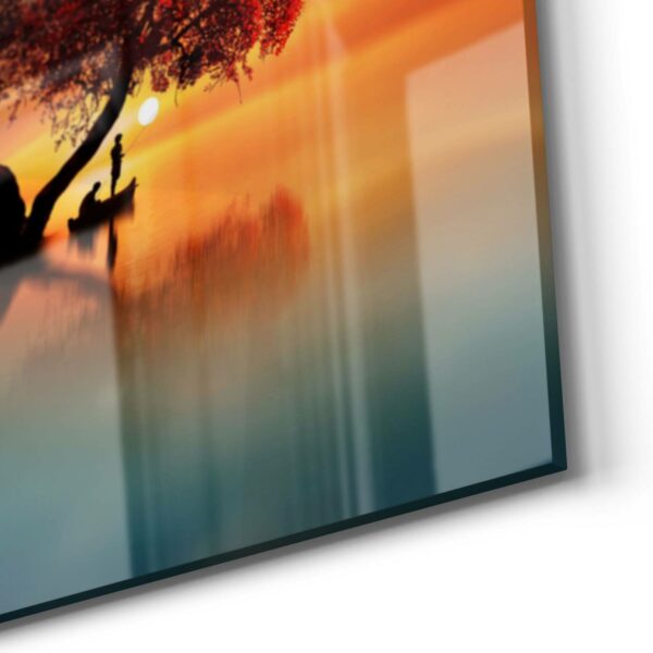 Wandbild - Fischerboot unter Baum – Bild 5