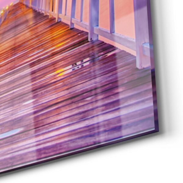 Wandbild - Holzsteg bei Dämmerung – Bild 5