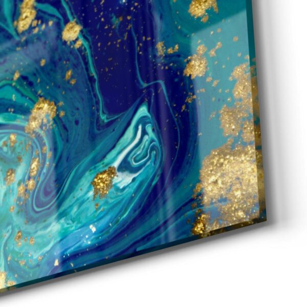 Wandbild - Marmor mit Goldakzent – Bild 5