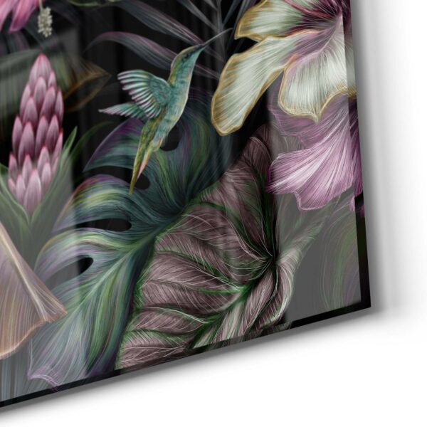 Wandbild - Blüten, Blätter und Vögel – Bild 5
