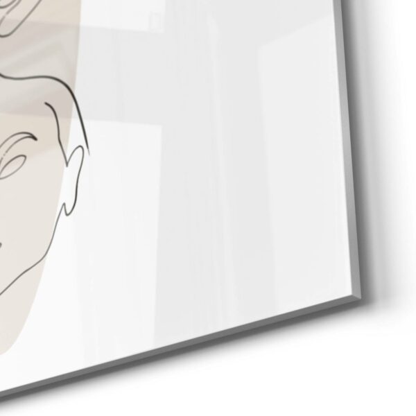 Wandbild - Linien-Gesichter vor Oval – Bild 5