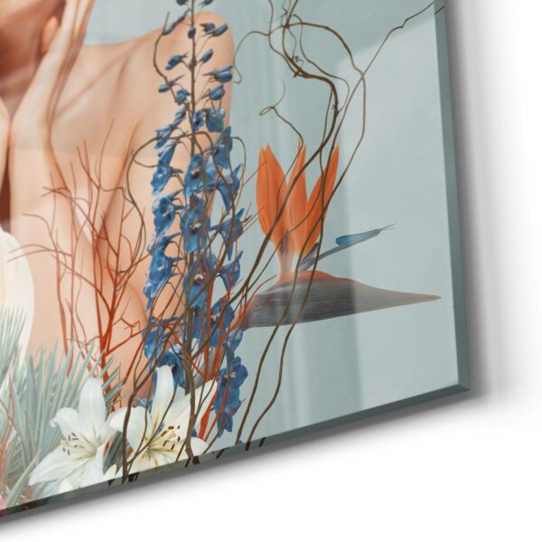 Wandbild - Nackte Frau mit Blumen – Bild 5