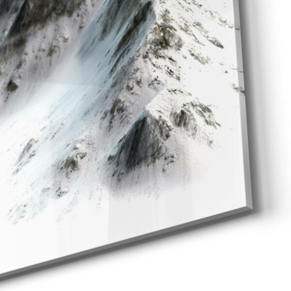 Wandbild - Verschneites Bergmassiv – Bild 5