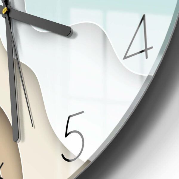 Wall Clock - Coloured Paper Waves - Image 5
