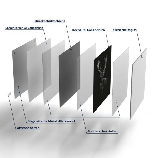 Magnettafel - Digitalisierter Hirsch – Bild 7