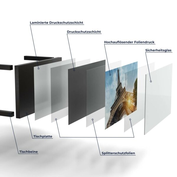 Side Table - Upward Look: Eiffel Tower - Image 7