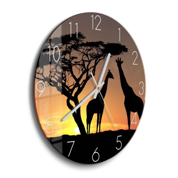 Wanduhr - Afrikanische Eleganz – Bild 2
