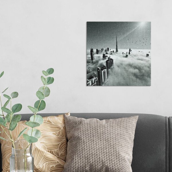 Wandbild Leinwandoptik - Himmel über Dubai – Bild 3