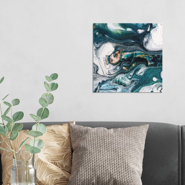 Wandbild Leinwandoptik - Flüssige Marmorkunst – Bild 3