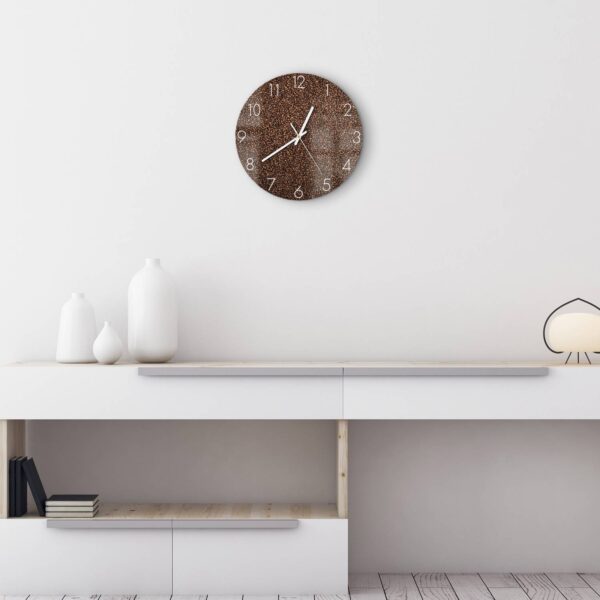 Wanduhr - Kaffeebohnenmeer – Bild 3