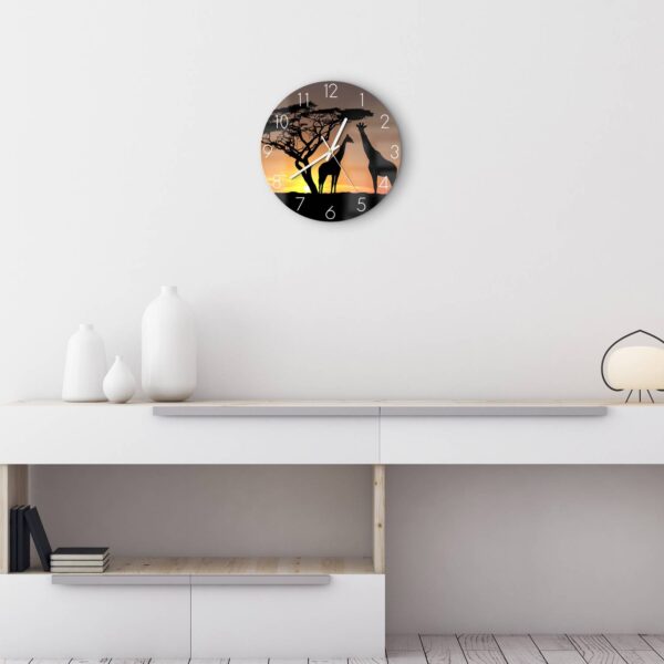 Wanduhr - Afrikanische Eleganz – Bild 3