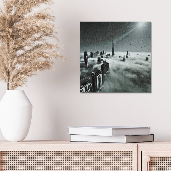 Wandbild Leinwandoptik - Himmel über Dubai – Bild 4