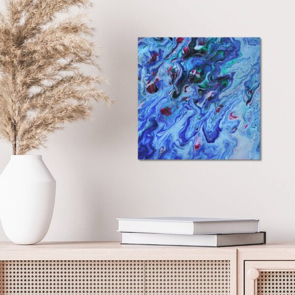 Wandbild Leinwandoptik - Farbenrausch der Fantasie – Bild 4