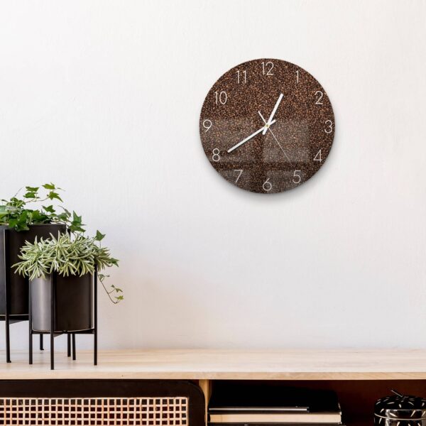 Wanduhr - Kaffeebohnenmeer – Bild 4
