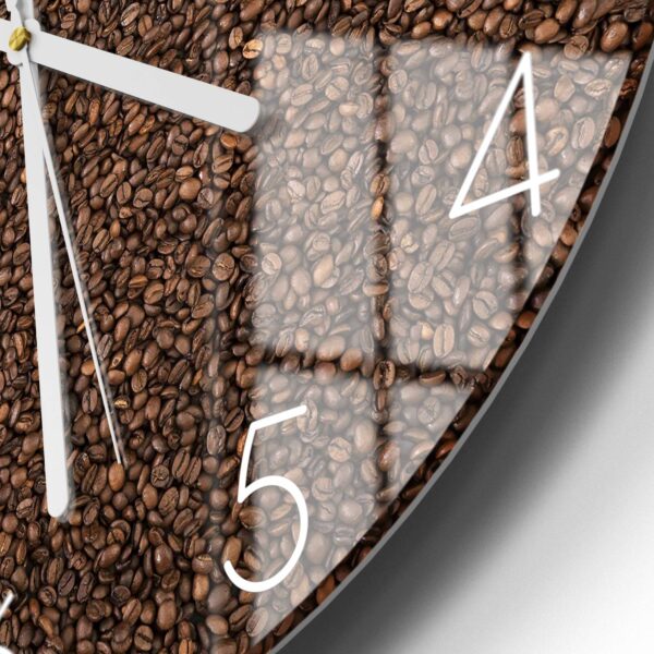 Wanduhr - Kaffeebohnenmeer – Bild 5